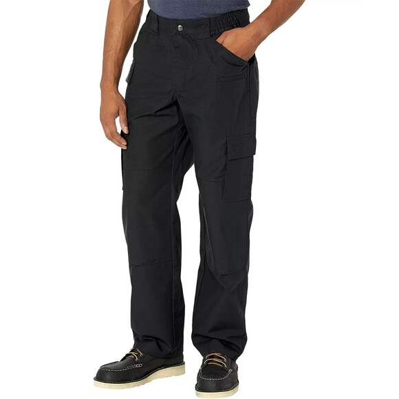 Wolverine Tactical Cargo Pocket Work Pants Men's sz 40 x 30 Black Teflon Coated - Picture 1 of 4